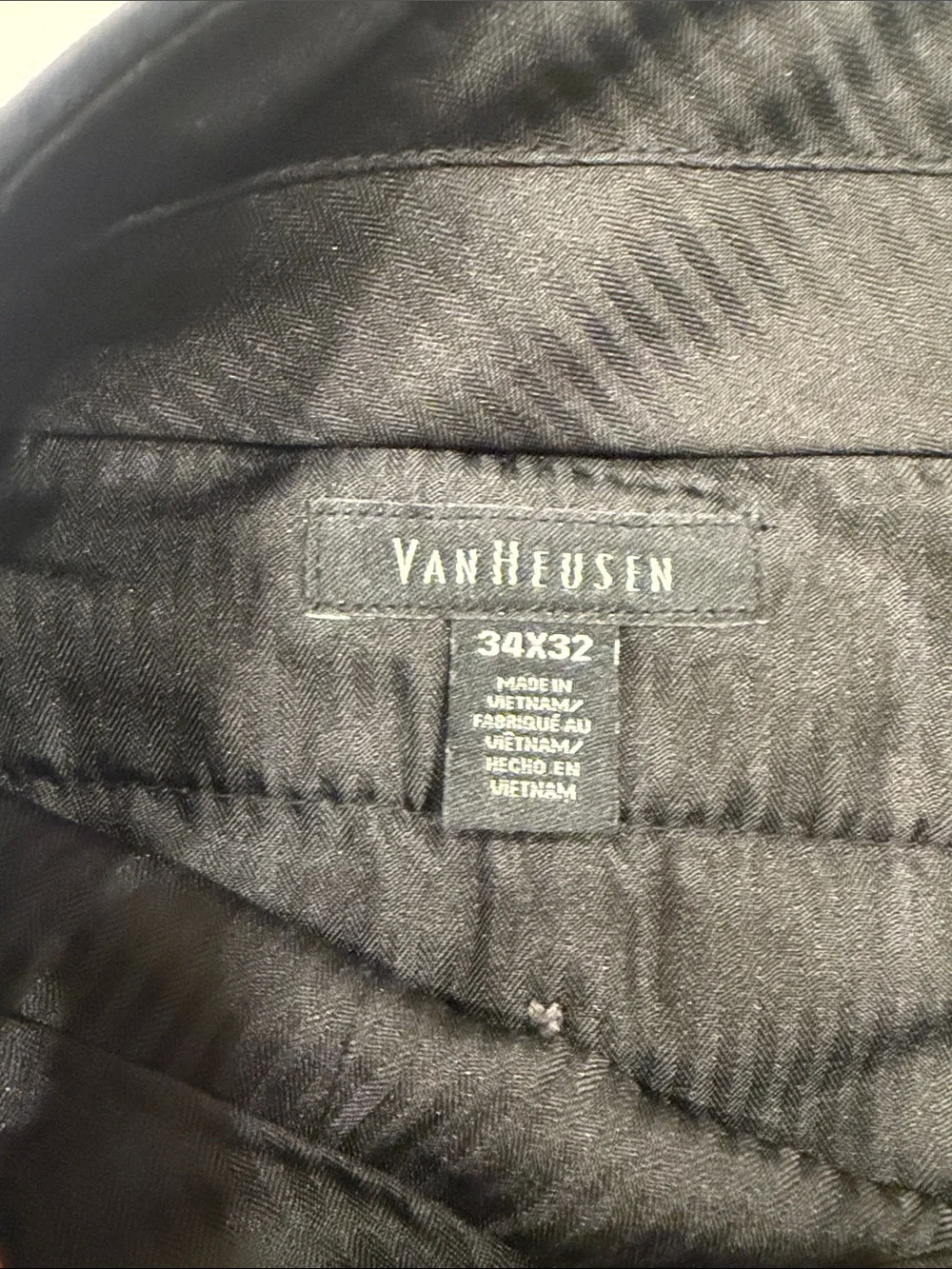 Van Heusen Men's Black Dress Pants